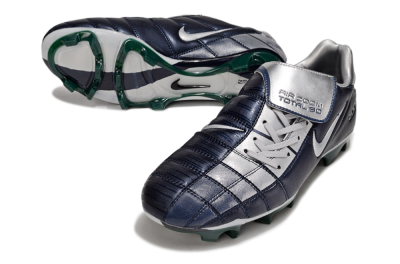 Men's Nike Air Zoom Total 90 III FG Football Boots - Black/Silver