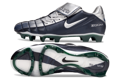 Men's Nike Air Zoom Total 90 III FG Football Boots - Black/Silver