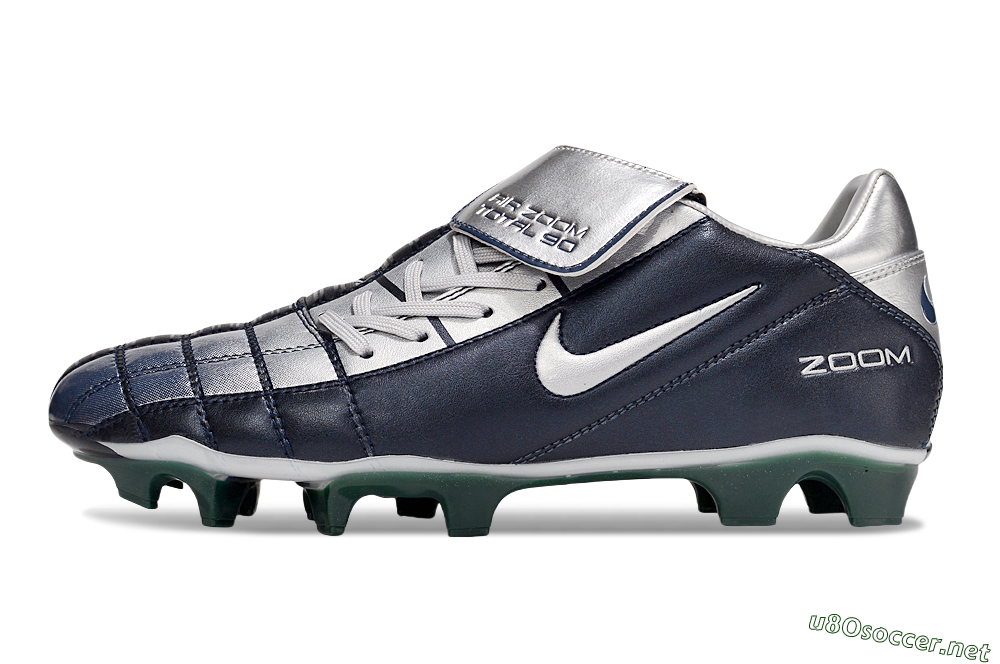 Men's Nike Air Zoom Total 90 III FG Football Boots - Black/Silver 0