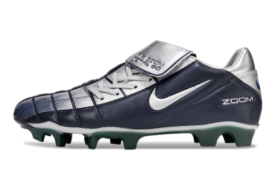 Men's Nike Air Zoom Total 90 III FG Football Boots - Black/Silver