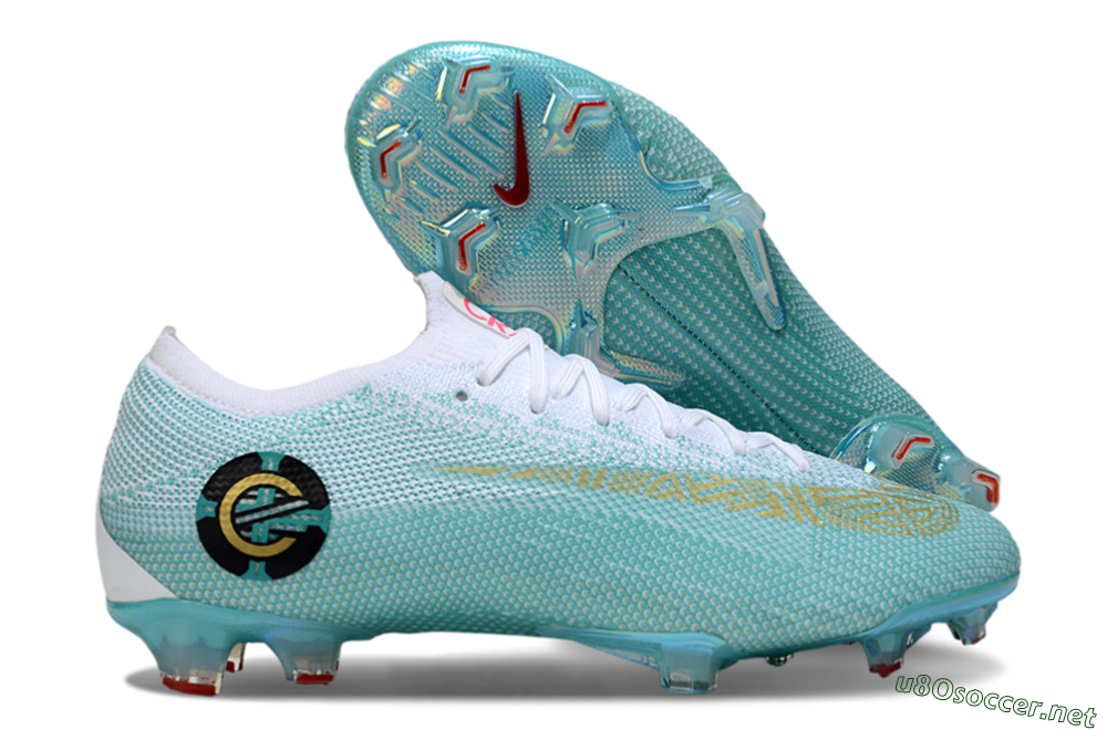 Men's Nike Mercurial Vapor 12 Elite FG Football Boots - Jade/White/Gold 2