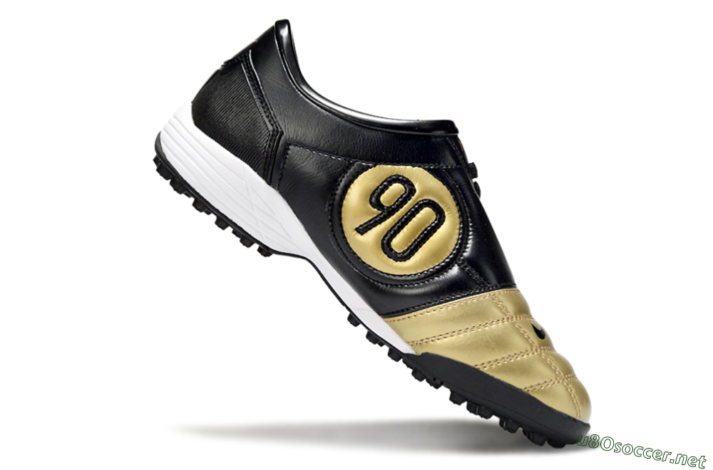 Unisex Nike Total 90 III TF Football Shoes - Gold/Black/White 4