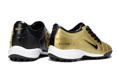 Unisex Nike Total 90 III TF Football Shoes - Gold/Black/White