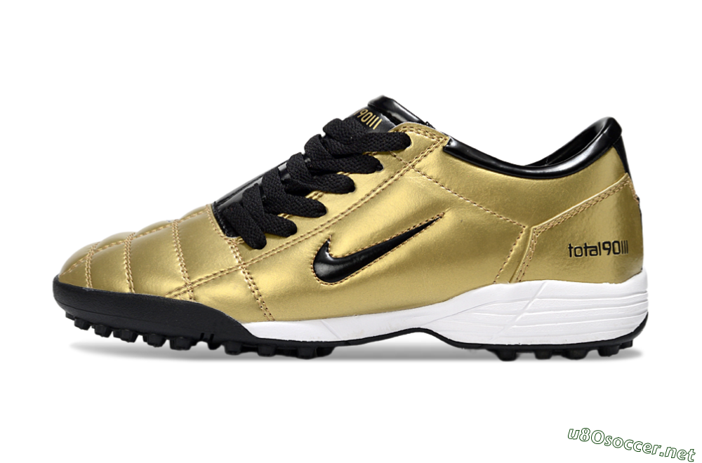 Unisex Nike Total 90 III TF Football Shoes - Gold/Black/White 0