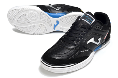 Men's Joma Top Flex IC Football Shoes - Black/Silver/Blue
