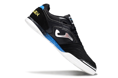 Men's Joma Top Flex IC Football Shoes - Black/Silver/Blue