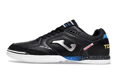 Men's Joma Top Flex IC Football Shoes - Black/Silver/Blue
