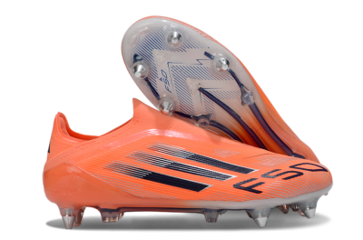 Men's Adidas F50 Elite Laceless SG Football Boots - Red/Black/Silver