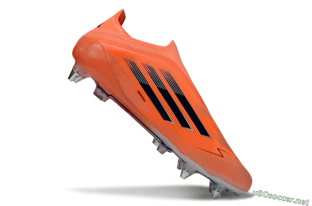 Men's Adidas F50 Elite Laceless SG Football Boots - Red/Black/Silver 4