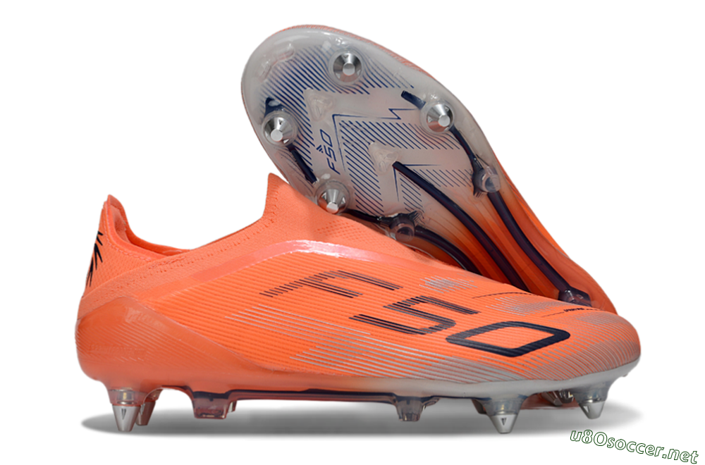 Men's Adidas F50 Elite Laceless SG Football Boots - Red/Black/Silver 2