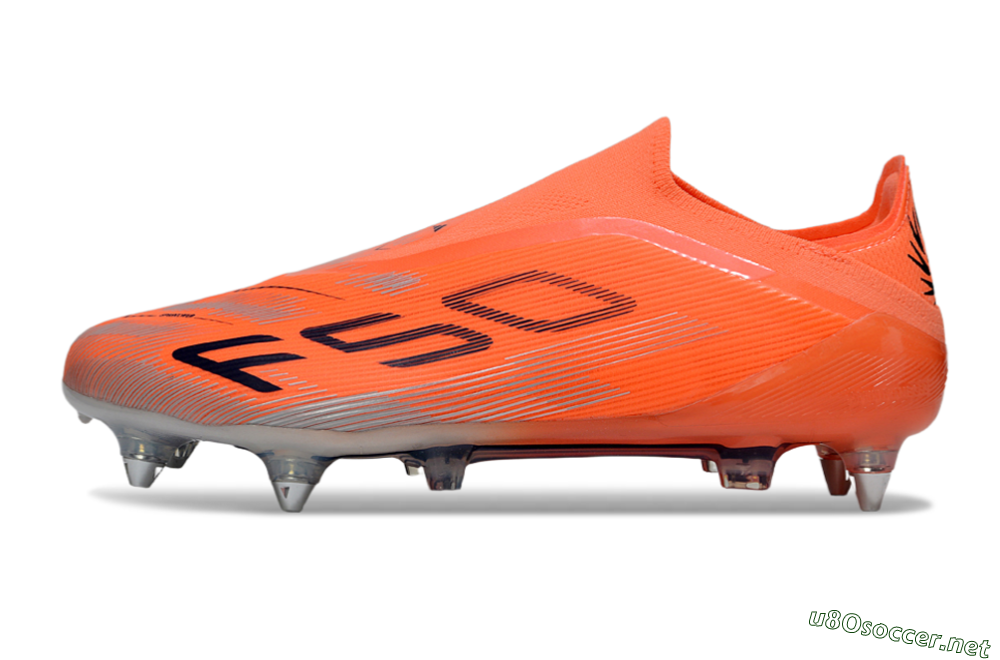 Men's Adidas F50 Elite Laceless SG Football Boots - Red/Black/Silver 0