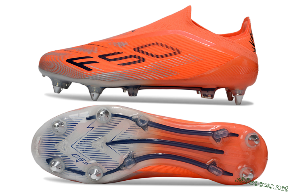 Men's Adidas F50 Elite Laceless SG Football Boots - Red/Black/Silver 1