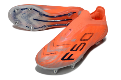 Men's Adidas F50 Elite Laceless SG Football Boots - Red/Black/Silver