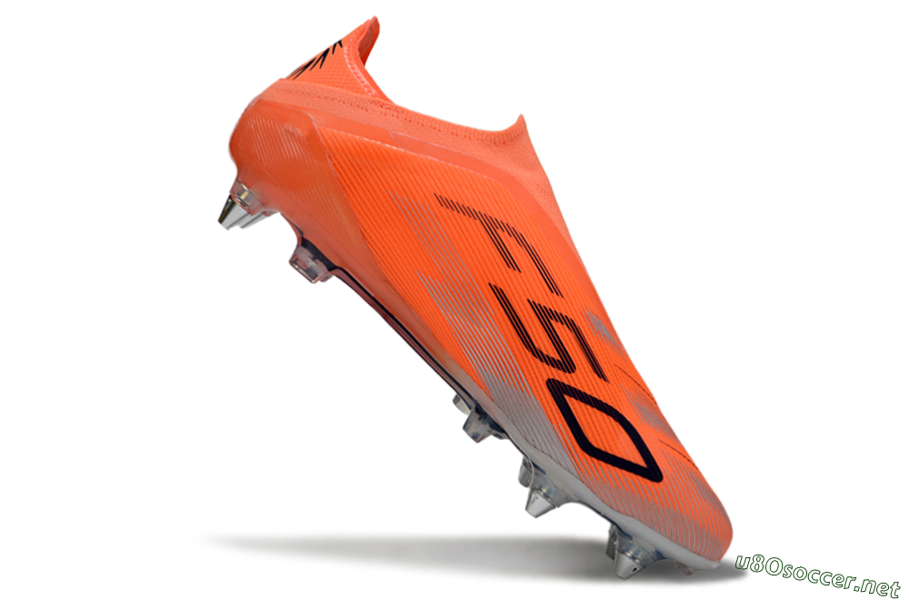 Men's Adidas F50 Elite Laceless SG Football Boots - Red/Black/Silver 4