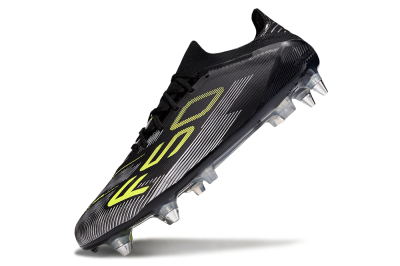 Men's Adidas F50 Elite SG Football Boots - Black/Yellow/Silver