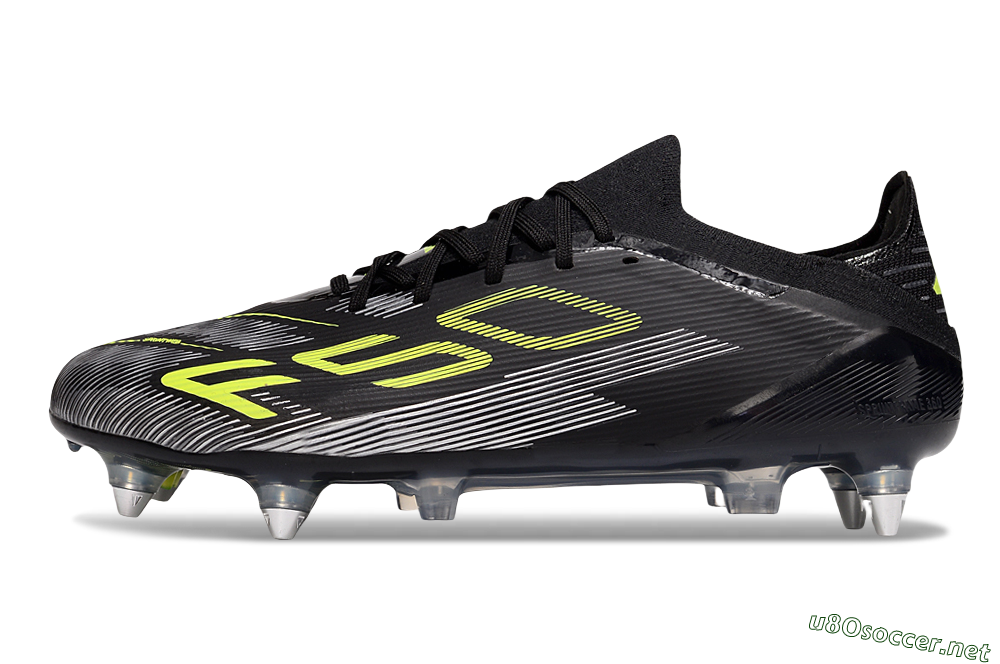 Men's Adidas F50 Elite SG Football Boots - Black/Yellow/Silver 0