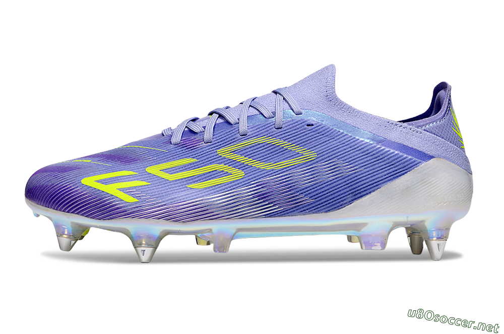 Men's Adidas F50 Elite SG Football Boots - Purple/Yellow/Silver 0