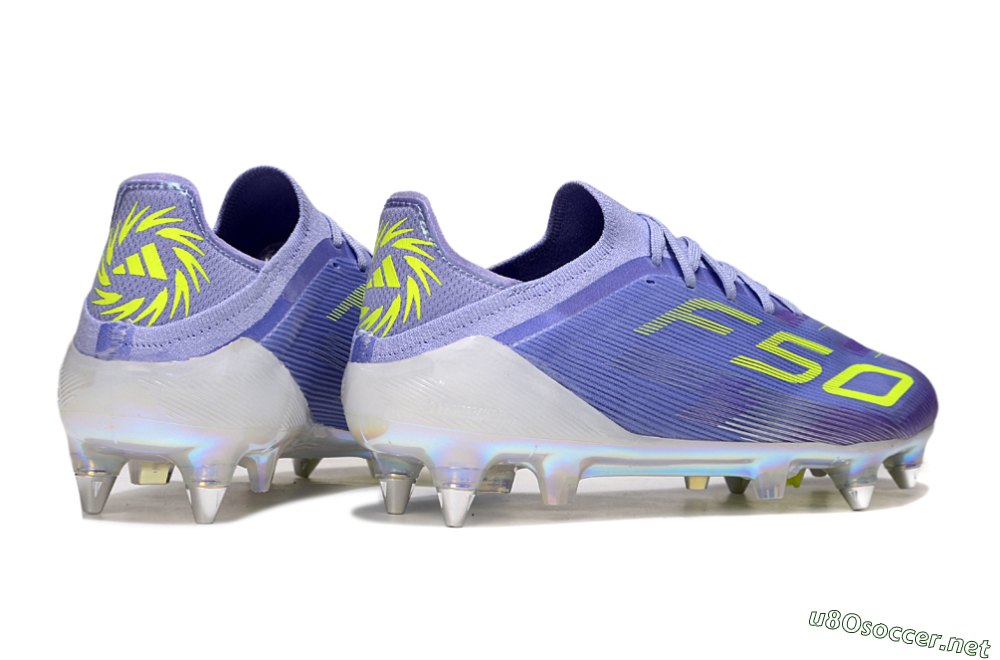 Men's Adidas F50 Elite SG Football Boots - Purple/Yellow/Silver 6