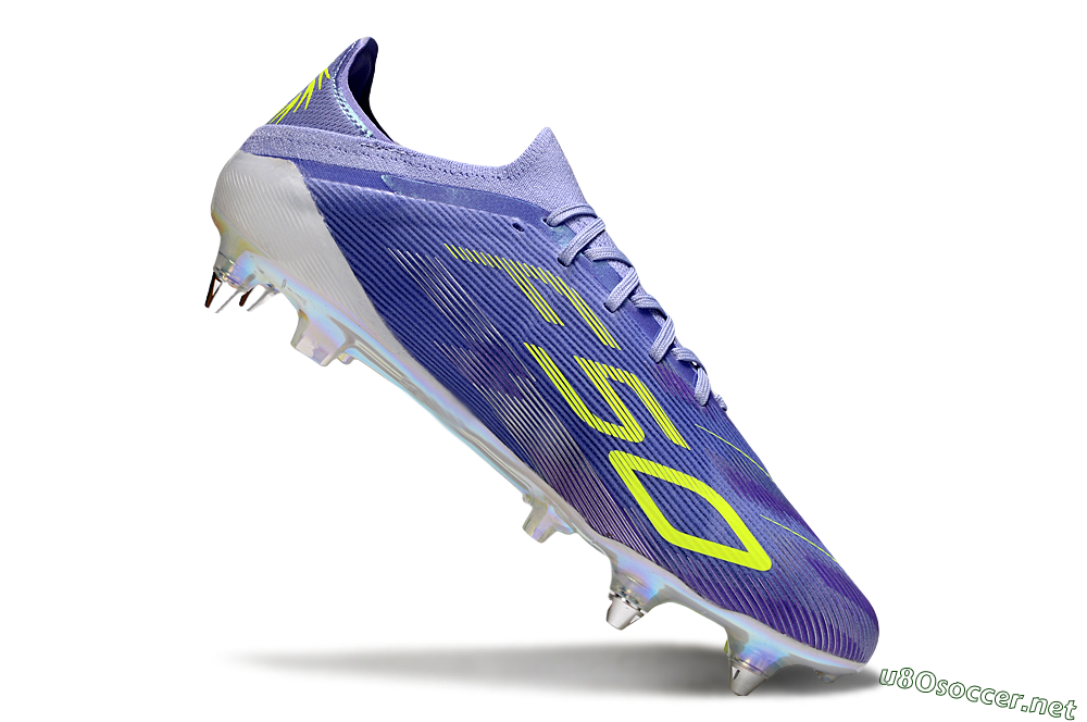 Men's Adidas F50 Elite SG Football Boots - Purple/Yellow/Silver 4