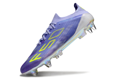 Men's Adidas F50 Elite SG Football Boots - Purple/Yellow/Silver