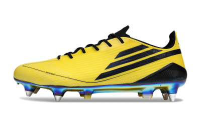 Men's Adidas F50 Elite SG Football Boots - Yellow/Black/Gold