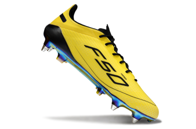 Men's Adidas F50 Elite SG Football Boots - Yellow/Black/Gold
