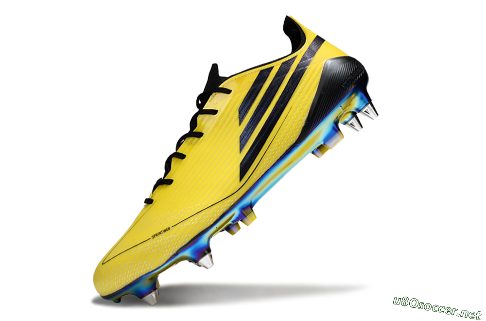 Men's Adidas F50 Elite SG Football Boots - Yellow/Black/Gold 5