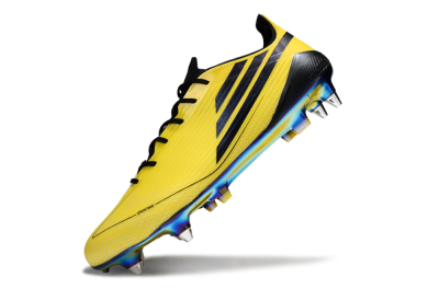 Men's Adidas F50 Elite SG Football Boots - Yellow/Black/Gold