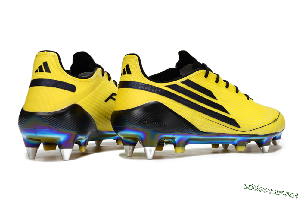 Men's Adidas F50 Elite SG Football Boots - Yellow/Black/Gold 6