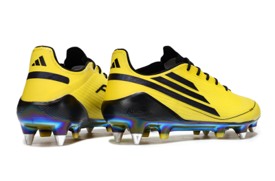 Men's Adidas F50 Elite SG Football Boots - Yellow/Black/Gold