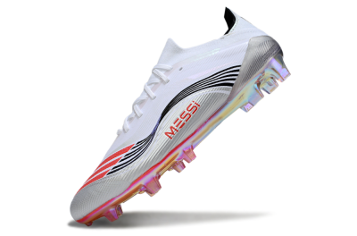 Unisex Messi x Adidas F50 Elite FG Football Boots - White/Silver/Red