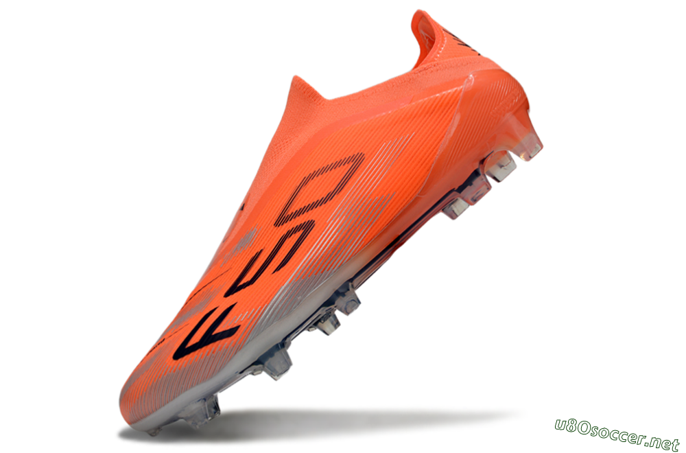 Unisex Adidas F50 Elite Laceless FG Football Boots - Red/Black/Silver 5