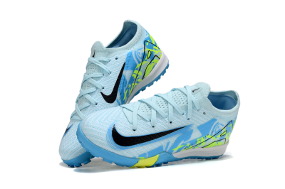 Kids Nike Air Zoom Mercurial Vapor 16 Elite TF Football Shoes - Blue/Black/Yellow