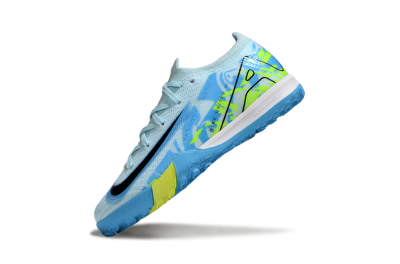 Kids Nike Air Zoom Mercurial Vapor 16 Elite TF Football Shoes - Blue/Black/Yellow