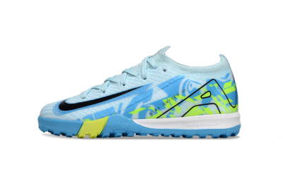 Kids Nike Air Zoom Mercurial Vapor 16 Elite TF Football Shoes - Blue/Black/Yellow