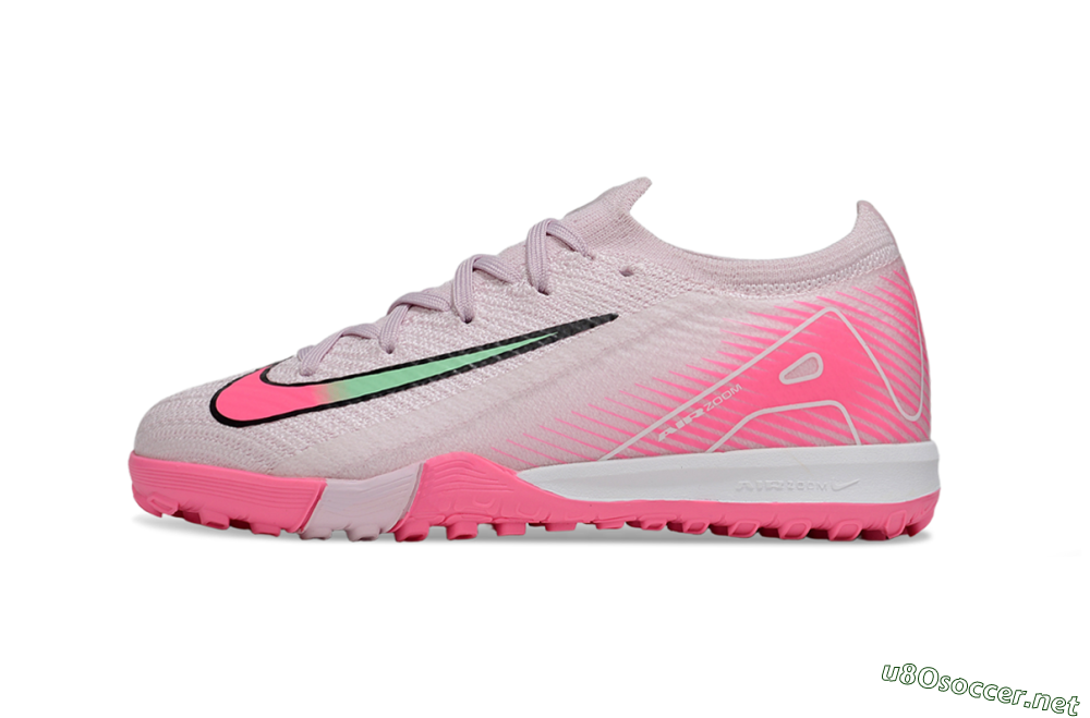 Kids Nike Air Zoom Mercurial Vapor 16 Elite TF Football Shoes - Pink/White/Black 0