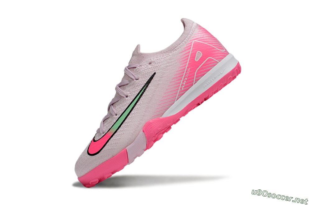 Kids Nike Air Zoom Mercurial Vapor 16 Elite TF Football Shoes - Pink/White/Black 5