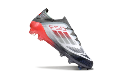 Kids Adidas F50 Elite FG Football Boots - White/Silver/Red