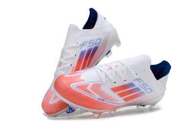 Kids Adidas F50 Elite FG Football Boots - White/Red/Blue