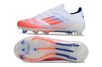 Kids Adidas F50 Elite FG Football Boots - White/Red/Blue