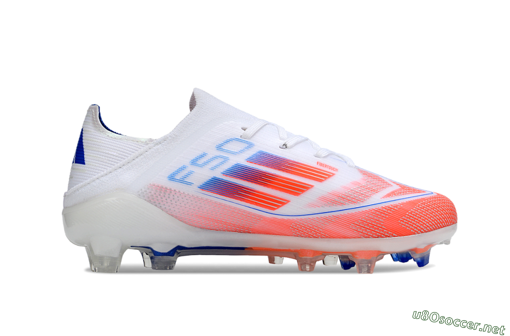 Kids Adidas F50 Elite FG Football Boots - White/Red/Blue 5