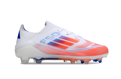 Kids Adidas F50 Elite FG Football Boots - White/Red/Blue