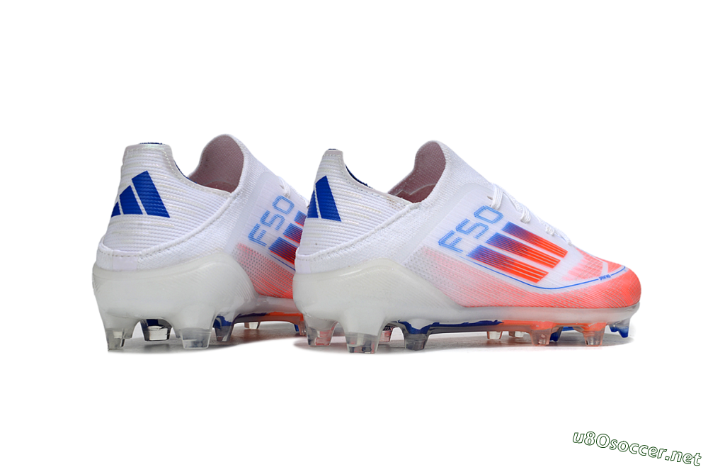 Kids Adidas F50 Elite FG Football Boots - White/Red/Blue 6