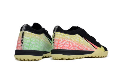 Kids Nike Air Zoom Mercurial Vapor 16 Elite TF Football Shoes - Black/Pink/Yellow