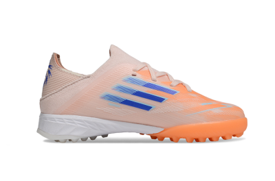 Kids Adidas F50 Elite TF Football Shoes - Pink/Blue/White