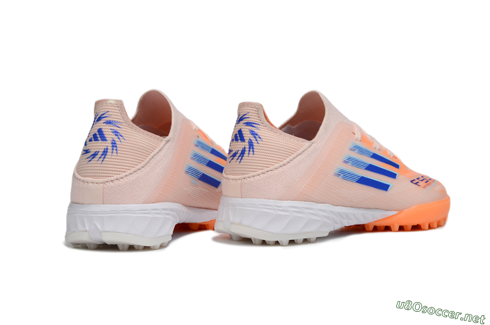 Kids Adidas F50 Elite TF Football Shoes - Pink/Blue/White 6