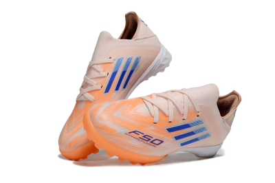 Kids Adidas F50 Elite TF Football Shoes - Pink/Blue/White