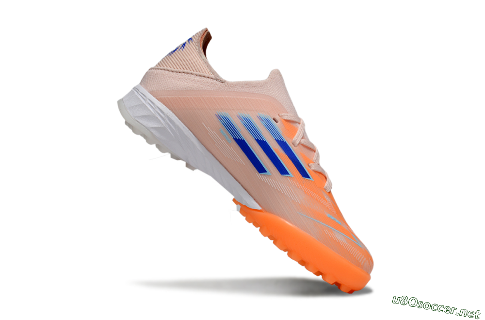 Kids Adidas F50 Elite TF Football Shoes - Pink/Blue/White 3