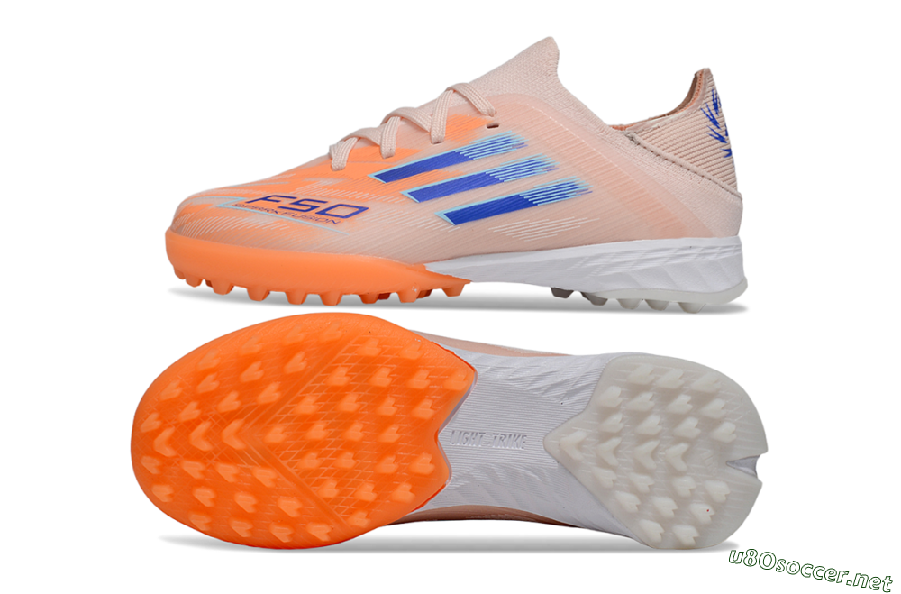 Kids Adidas F50 Elite TF Football Shoes - Pink/Blue/White 1