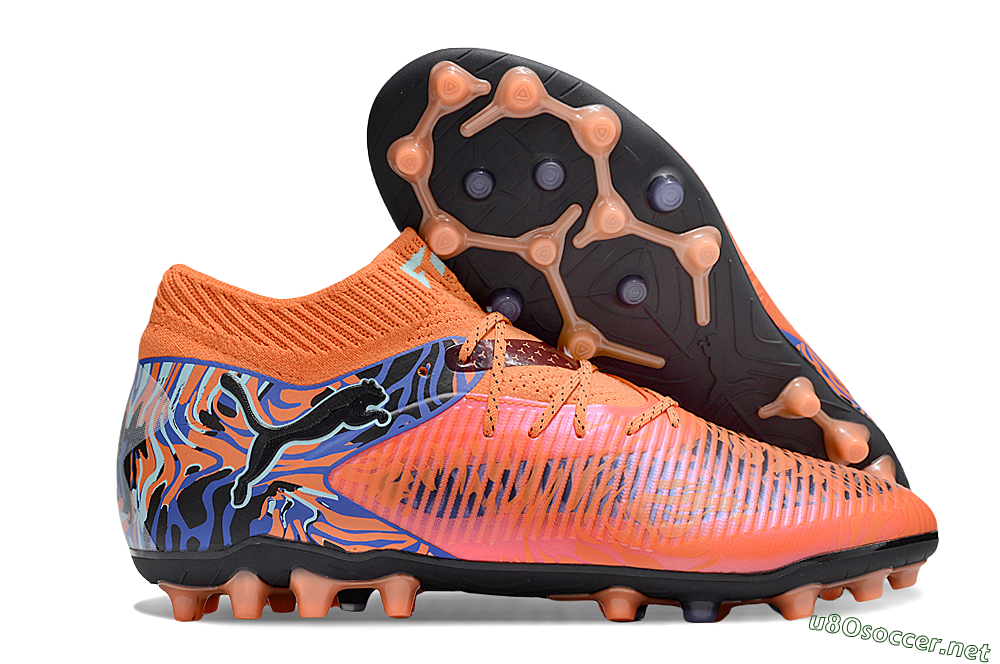 Men's Puma Future 8 Ultimate MG Football Boots - Red/Blue/Black 2